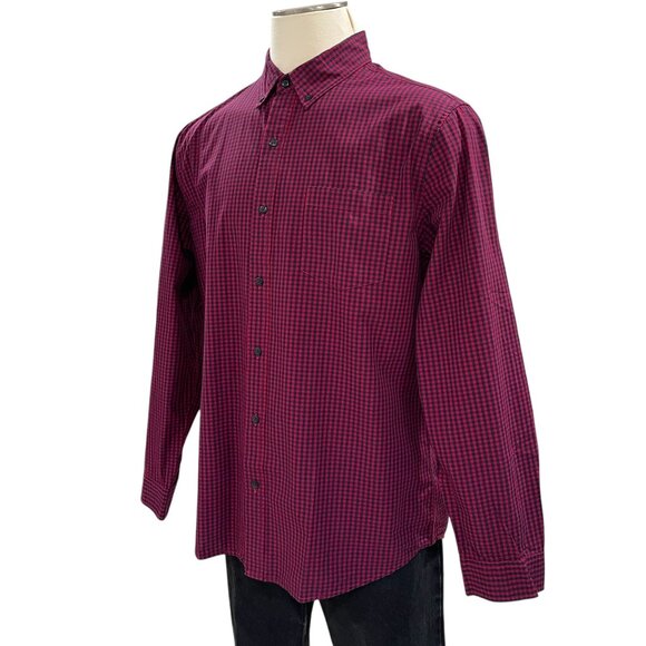 Hawker Rye Mens XL Gingham Check Button-Down Plaid Shirt Classic Casual Stylish - Picture 7 of 9